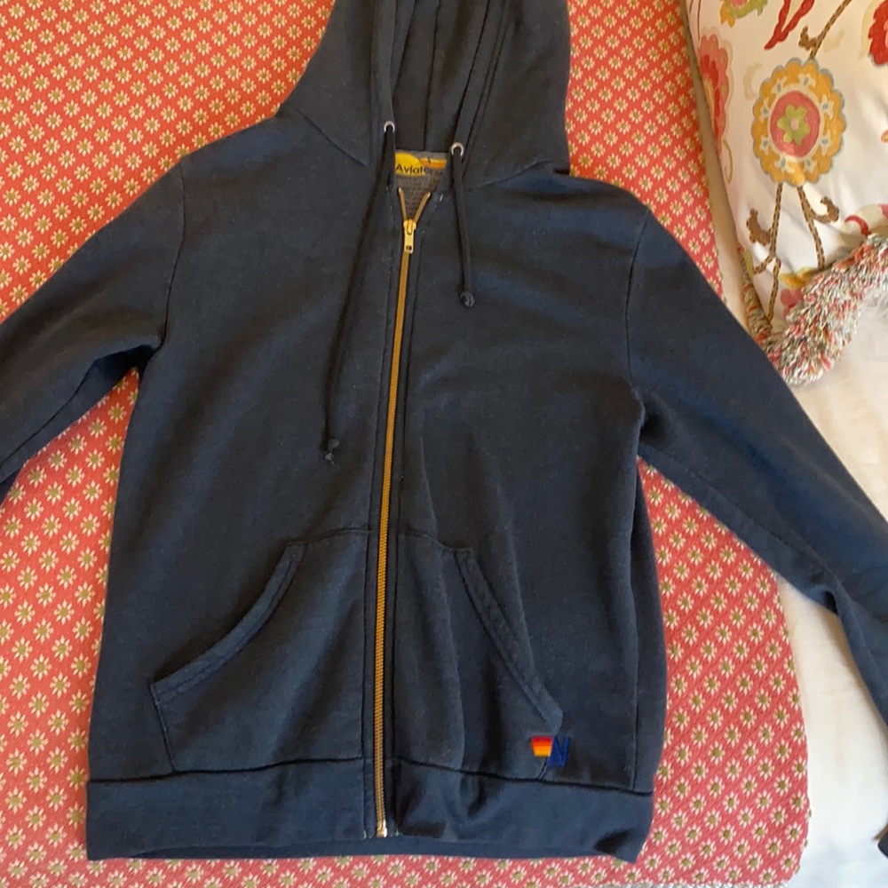 Aviator nation zip up sweatshirt